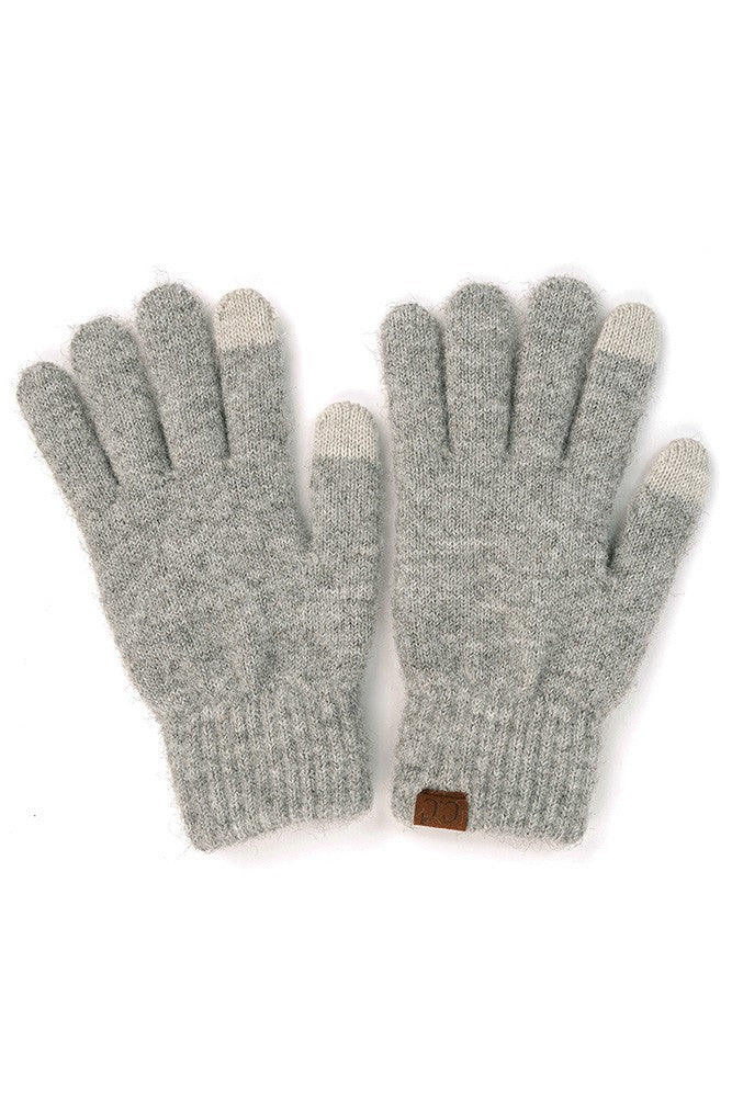 C C Hearher knit Gloves