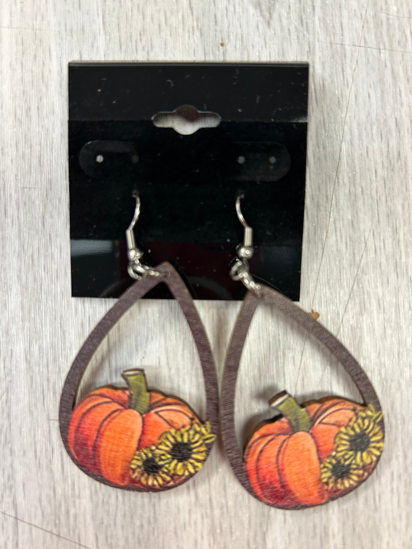 Wood Thanksgiving Earrings