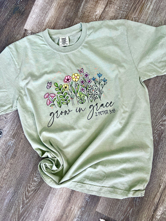 Grow in Grace Graphic Tee