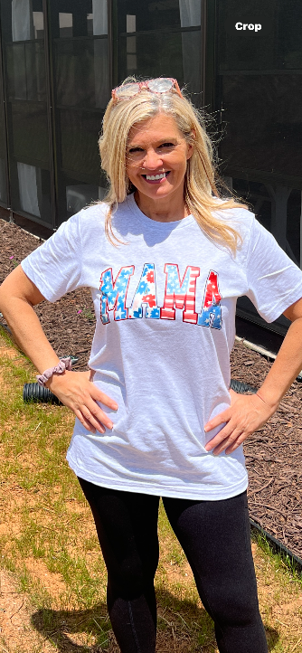 Mama Patriotic T Shirt