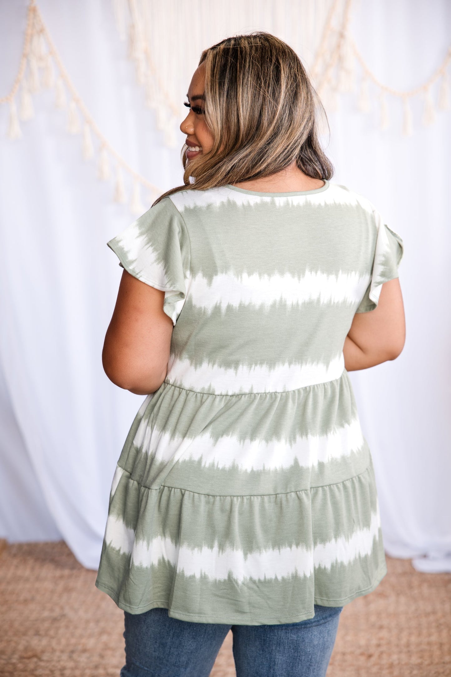 Electric Sage Tiered Top