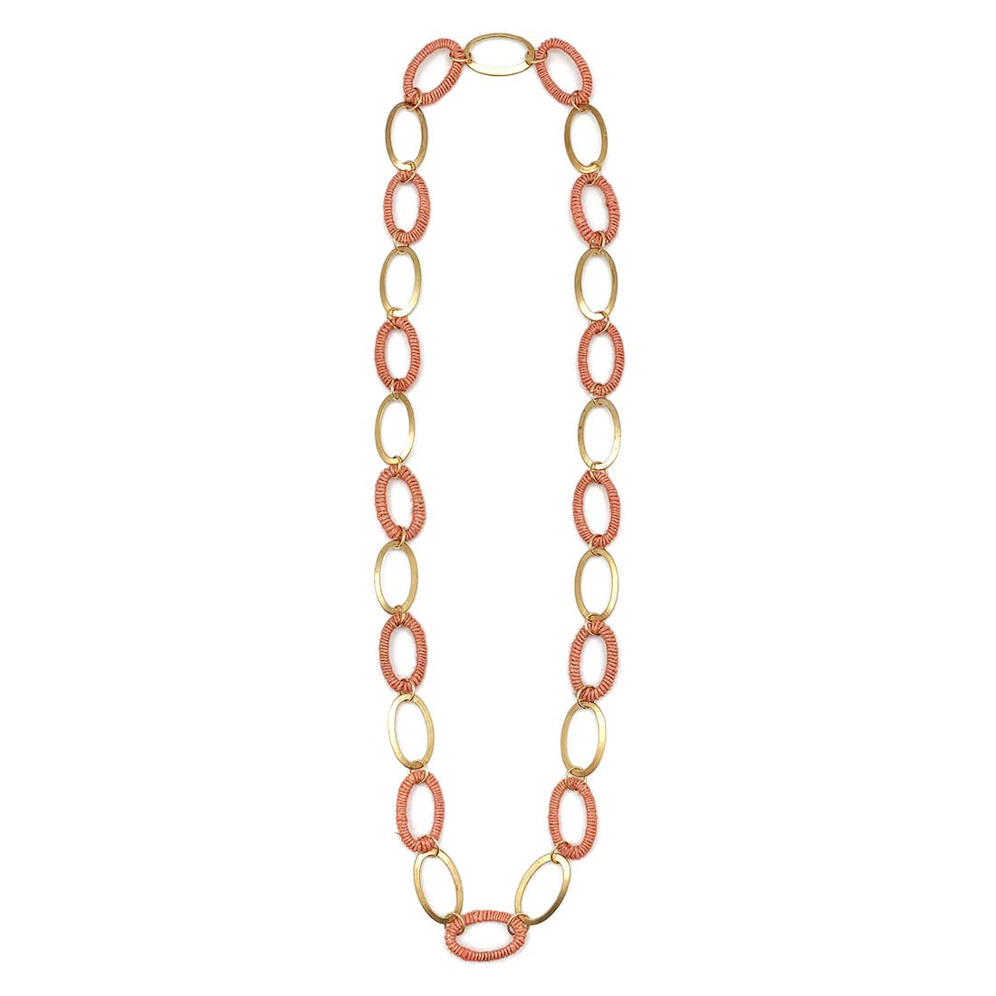 Sachi Terracotta Collection Necklace - Allover Wide Links