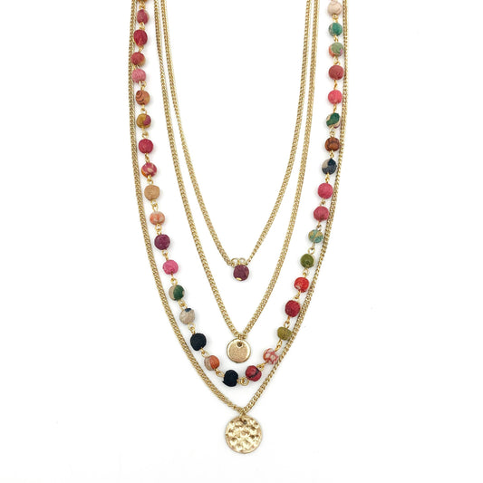 Aasha Strand Layered Necklace