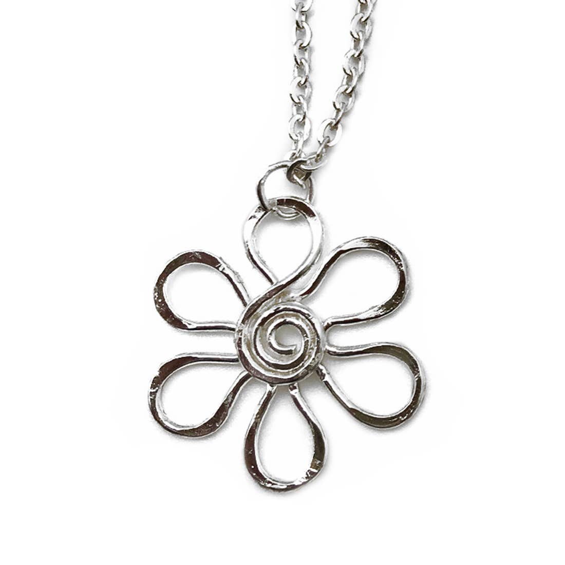Silver Plated Necklace - Smaller Size Daisy
